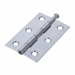 Timco Steel 1840 Pattern Loose Pin Butt Hinge - 75 x 50 x 1.5mm (Bright Zinc) (2 Pack)
