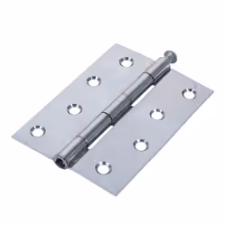 Timco Steel 1840 Pattern Loose Pin Butt Hinge - 100 x 71 x 1.7mm (Bright Zinc) (2 Pack)
