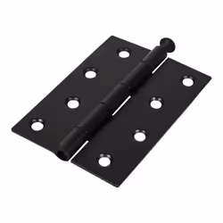 Timco Steel 1840 Pattern Loose Pin Butt Hinge - 100 x 71 x 1.7mm (Black) (2 Pack)