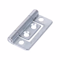 Timco Steel 105 Pattern Radius Corner Flush Hinge - 38 x 28 x 1.2mm (Bright Zinc) (2 Pack)