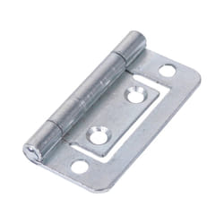 Timco Steel 105 Pattern Radius Corner Flush Hinge - 50 x 38.5 x 1.2mm (Bright Zinc) (2 Pack)