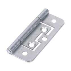 Timco Steel 105 Pattern Radius Corner Flush Hinge - 63 x 37 x 1.2mm (Bright Zinc) (2 Pack)
