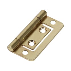 Timco Steel 105 Pattern Radius Corner Flush Hinge - 50 x 38.5 x 1.2mm (Electro Brass) (2 Pack)