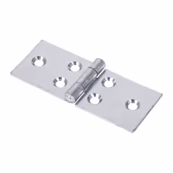 Timco Steel 404 Pattern Uncranked Knuckle Backflap Hinge - 32 x 76 x 1.5mm (Bright Zinc) (2 Pack)