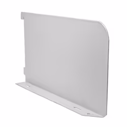 Timco Twin Slot Shelf End White - 200mm (1 Pack Bag)