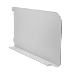 Timco Twin Slot Shelf End White - 250mm (1 Pack Bag)