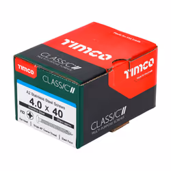 TIMCO Classic Multi-Purpose Pan Head A2 Stainless Steel Woodcrews - 4.0 x 40