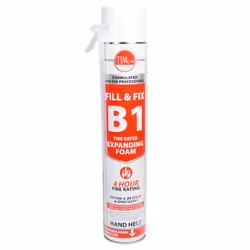 Timco Fill & Fix Fire Rated Expanding PU Foam B1 Hand Held 750ml (1 Can)