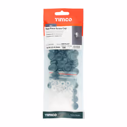 TIMCO Two Piece Screw Caps Grey - To Fit 3.5 to 4.2 Screw