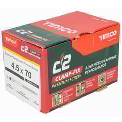 Timco C2 Clamp-Fix Multi-Purpose Premium Countersunk Gold Woodscrews 4.5 x 70mm (200 Box)