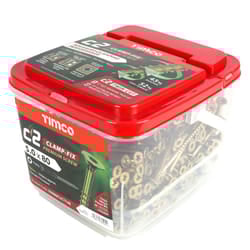 Timco C2 Clamp-Fix Multi-Purpose Premium Countersunk Gold Woodscrews - 5 x 80mm (350 Tub)