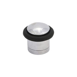 Cylinder Door Stop - Polished Chrome - Floor Mounted - Concealed Fixing for Improved asthetics - 41mm