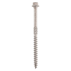 Timco Stainless Steel Timber & Landscaping Hex Head Screws - 6.7 x 200mm ( 25 Pack )