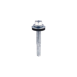 TIMCO Self-Drilling Heavy Section Silver Drill Screw with EPDM Washer - 5.5 x 32