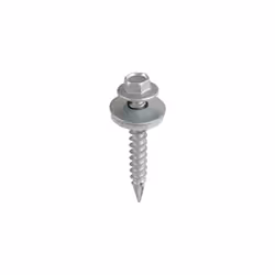 TIMCO Slash Point Sheet Metal to Timber Drill Screw Exterior Silver with EPDM Washer - 6.3 x 25