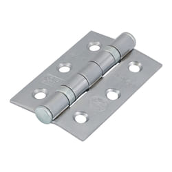 Timco Ball Bearing Hinges Grade 7 Steel Satin Chrome - 76 x 51 x 2.2 (2 Pack Box)