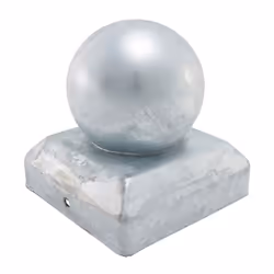 Taurus Ball Fence Post Cap Hot Dipped Galvanised 100mm
