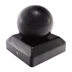 Taurus Ball Fence Post Cap Epoxy Black 100mm