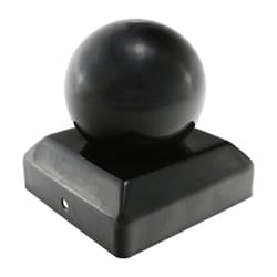 Taurus Ball Fence Post Cap Epoxy Black 100mm