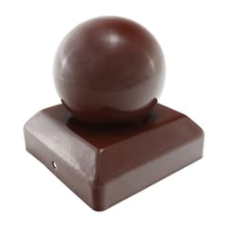 Taurus Ball Fence Post Cap Oxide Red 75mm