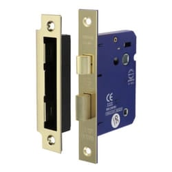 Timco Bathroom Lock Electro Brass - 78mm (1 Pack Box)