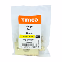 Timco Hinge Bolt Electro Brass - 48mm (1 Pack Bag)