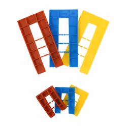 Timco Assorted Horseshoe Shims - 1.0, 3.0, 5.0, 6.0mm (100 Bag)