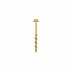 TIMCO 8100SCSYP Solo Coach Screws-Hex Flange-Gold-8.0 x 100-Bag of 4