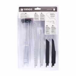 Timco Reciprocating Saw Blade Mixed Set Wood & Metal Cutting High Carbon Steel & Bi-Metal - Mixed (10 Pack)