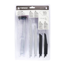 Timco Reciprocating Saw Blade Mixed Set Wood & Metal Cutting High Carbon Steel & Bi-Metal - Mixed (10 Pack)