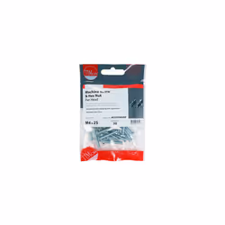 TIMCO Machine Pan Head Screws & Hex Nut Silver - M6 x 40