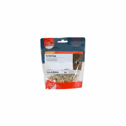 TIMCO Screw Cups Electro Brass - To fit 8 Gauge Screws