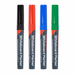 Timco Whiteboard Markers Fine Tip Mixed Colours (4 Box)