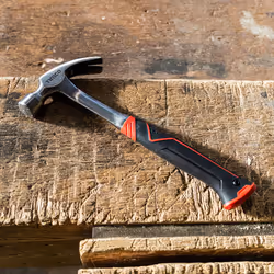 TIMCO One Piece Claw Hammer, Curved Single Piece High Strength Anti-Shock Smooth Face Hammer - 20oz