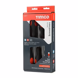 TIMCO Screwdriver Set - Assorted Sizes - 6 Screwdrivers - Ergonomic Handles for an Extra Soft Grip - Magnetic Tips to Assist...