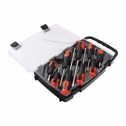 TIMCO Screwdriver Set - Assorted Sizes - 9 Screwdrivers - Ergonomic Handles for an Extra Soft Grip - Magnetic Tips to Assist. ...