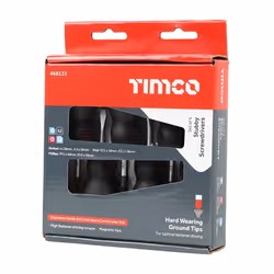 TIMCO Stubby Screwdriver Set - Assorted Sizes - 6 Screwdrivers - Ergonomic Handles for an Extra Soft Grip - Magnetic Tips to...