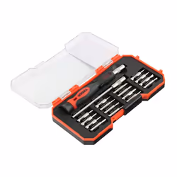 TIMCO Precision Screwdriver Bit Set - Precision Screwdriver with Interchangeable Driver Bits - 18 Pieces - Ideal for Installi ...