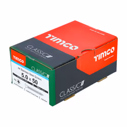 TIMCO Classic Multi-Purpose Countersunk A4 Stainless Steel Woodcrews - 5.0 x 50