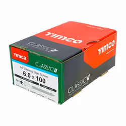 TIMCO Classic Multi-Purpose Countersunk A4 Stainless Steel Woodcrews - 6.0 x 100