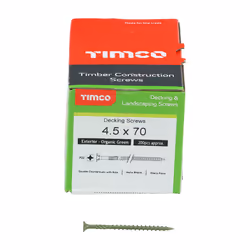TIMCO Decking Screws Countersunk Exterior Green - 4.5 x 70