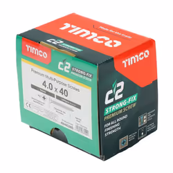 TIMCO â C2 Strong-Fix Multi-Purpose Premium Screws â Double Countersunk â Gold â Dual Angle Thread for Ultimate Performance â...