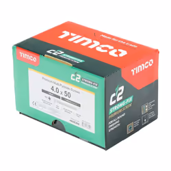 TIMCO â C2 Strong-Fix Multi-Purpose Premium Screws â Double Countersunk â Gold â Dual Angle Thread for Ultimate Performance â...