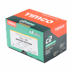 TIMCO C2 Strong-Fix Multi-Purpose Premium Countersunk Gold Woodscrews - 5.0 x 50