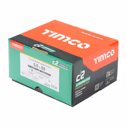 TIMCO â C2 Strong-Fix Multi-Purpose Premium Screws â Double Countersunk â Gold â Dual Angle Thread for Ultimate Performance â...