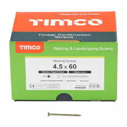 TIMCO Classic Decking Industry Screw Pack - 4.5 x 60 - Green - Box of 1000