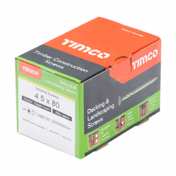 TIMCO Decking Screws Countersunk Exterior Green - 4.5 x 80