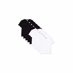 Fruit of the Loom Boy's T-Shirt (Pack of 10), Multicoloured (White/Black Years (Size: 14-15) (Pack of 10)