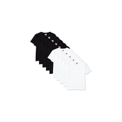 Fruit of the Loom Boy's T-Shirt (Pack of 10), Multicoloured (White/Black Years (Size: 14-15) (Pack of 10)