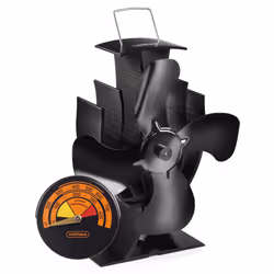 Stove Fan â Log Burner Fire Fan for Wood Burning Stoves, Fireplaces, Stove Heaters â 4 Blades, Silent Operation, Eco Frie ...